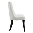dining table chair cover Modway Furniture Dining Chairs White