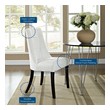 dining table chair cover Modway Furniture Dining Chairs White