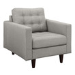 gray leather sofa with chaise Modway Furniture Sofas and Armchairs Light Gray