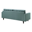 blue velvet sofa with chaise Modway Furniture Sofas and Armchairs Laguna
