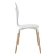 white padded dining chairs Modway Furniture Dining Chairs White