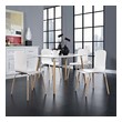 blue chairs dining room set Modway Furniture Dining Sets White