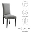 chairs dining room modern Modway Furniture Dining Chairs Light Gray