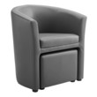 accent chairs for living room swivel Modway Furniture Sofas and Armchairs Gray