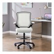 white office gaming chair Modway Furniture Office Chairs Office Chairs Gray