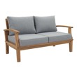 outdoor chaise aluminum Modway Furniture Sofa Sectionals Natural Gray
