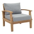 aluminum conversation patio furniture Modway Furniture Sofa Sectionals Natural Gray