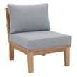 aluminum conversation patio furniture Modway Furniture Sofa Sectionals Natural Gray