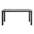 small grey dining table Modway Furniture Bar and Dining Dining Room Tables Brown Gray