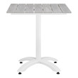 circle kitchen table Modway Furniture Bar and Dining Dining Room Tables White Light Gray