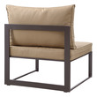 outdoor pillow decor Modway Furniture Sofa Sectionals Brown Mocha
