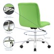 computer table and chair for work from home Modway Furniture Office Chairs Bright Green