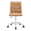 folding office chair ergonomic Modway Furniture Office Chairs Tan