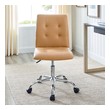folding office chair ergonomic Modway Furniture Office Chairs Tan