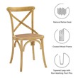 stylish dining table and chairs Modway Furniture Dining Chairs Natural