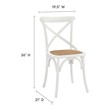 beige dining chairs with gold legs Modway Furniture Dining Chairs White