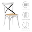 charcoal dining chairs Modway Furniture Dining Chairs White Black