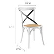 charcoal dining chairs Modway Furniture Dining Chairs White Black