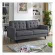 love seat couch Modway Furniture Sofas and Armchairs Gray