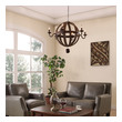 chandelier with shade Modway Furniture Ceiling Lamps Antique Brass