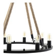 silver chandelier light Modway Furniture Ceiling Lamps Black