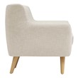 lounge chair table Modway Furniture Sofas and Armchairs Beige