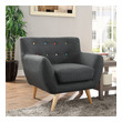 comfortable lounge chairs for living room Modway Furniture Sofas and Armchairs Gray