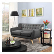 fold out sleeper sectional Modway Furniture Sofas and Armchairs Gray