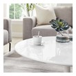 black resin coffee table Modway Furniture Tables White