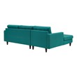 pull out couch white Modway Furniture Sofas and Armchairs Teal