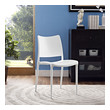 contemporary dining chairs with arms Modway Furniture Dining Chairs White