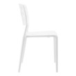 dining table with beige chairs Modway Furniture Dining Chairs White