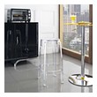kitchen island stools with backs swivel Modway Furniture Bar and Counter Stools Clear