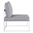 outdoor chaise loveseat Modway Furniture Sofa Sectionals White Gray