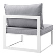 beige patio set Modway Furniture Sofa Sectionals White Gray