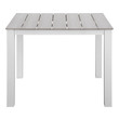 indoor wicker dining set Modway Furniture Bar and Dining Gray White