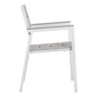 fold away table and chairs Modway Furniture Bar and Dining White Light Gray