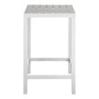 small outdoor table and 2 chairs Modway Furniture Bar and Dining White Light Gray