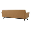upholstered sectional with chaise Modway Furniture Sofas and Armchairs Tan