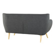 pink velvet sectional couch Modway Furniture Sofas and Armchairs Gray