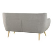 sectional couch for small living room Modway Furniture Sofas and Armchairs Light Gray