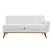tufted blue velvet sofa Modway Furniture Sofas and Armchairs White