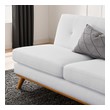 tufted blue velvet sofa Modway Furniture Sofas and Armchairs White