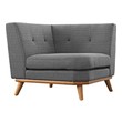 loveseat design Modway Furniture Sofas and Armchairs Gray