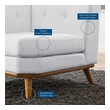 hide a bed sectional Modway Furniture Sofas and Armchairs White