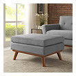 shoe bench seat cushion Modway Furniture Sofas and Armchairs Expectation Gray