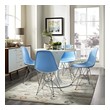 modern walnut dining chairs Modway Furniture Dining Chairs Blue