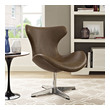 accent chairs for leather sofa Modway Furniture Lounge Chairs and Chaises Brown