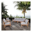 outdoor corner sofa with dining table Modway Furniture Sofa Sectionals Natural Gray