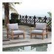 bistro set outdoor cover Modway Furniture Sofa Sectionals Natural Gray